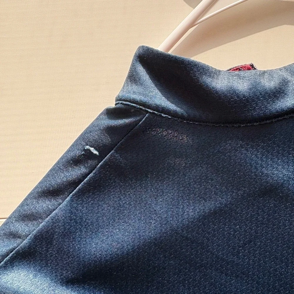 Pearl Izumi Mens Cycling Jersey Short Sleeve Navy Red Blue XL - Picture 8 of 8